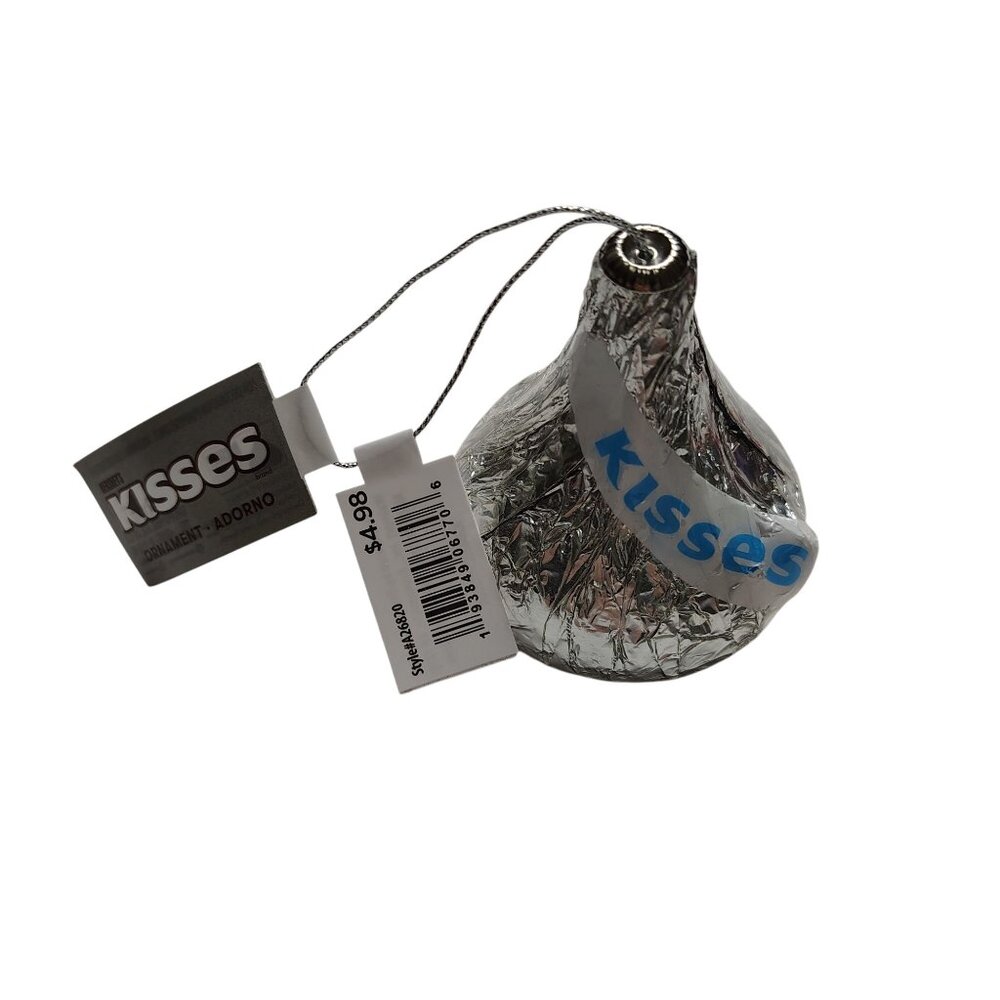 Hersheys Kisses 3 inch Novelty Decoupage Christmas Holiday Ornament